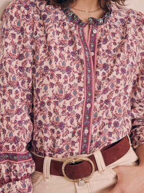 NWT SEZANE Elora Blouse 34 (2)